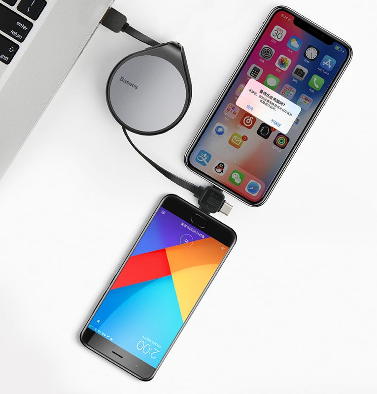 Telescopic data line three-in-one fast charging data line Telescopic data line three-in-one fast charging data line